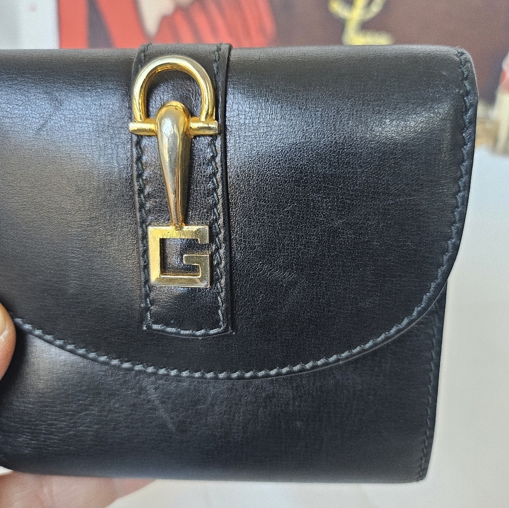 Gucci G Logo horse bit clip leather trifold wallet - Picture 11 of 11